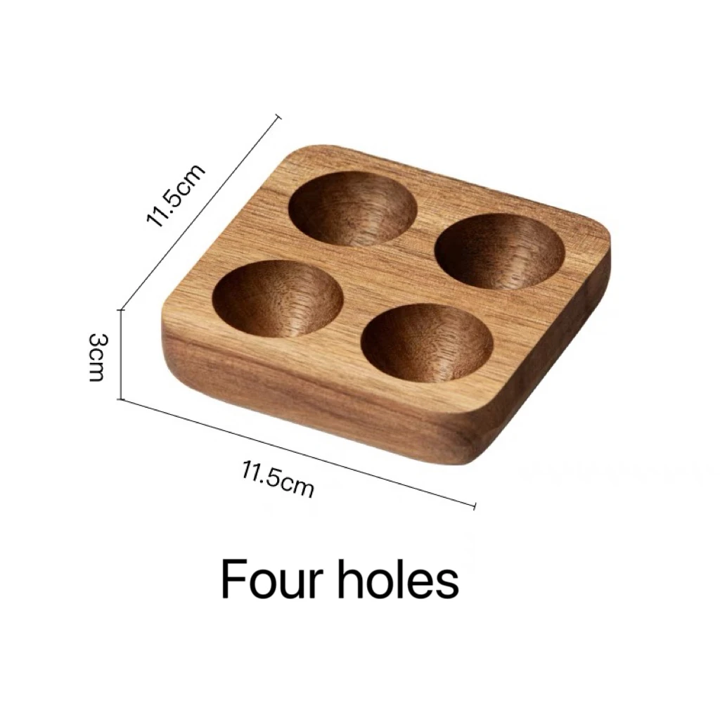Egg storage tray, Acacia wood Japanese solid wood egg tray, kitchen and home refrigerator, creative breakfast egg box 5