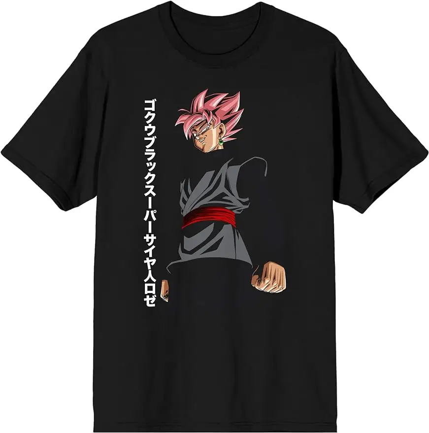 

Men's Black T-Shirt Anime