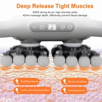 42 Heads Fascia Gun Wireless Vibration Body Massage Gun 9 Speed Red Light Deep Tissue Muscle Relax Massager for Gym Office Home 4