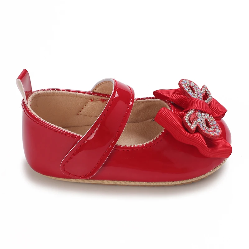 Baby Mädchen Lauflernschuhe 0-18 Monate Frühling Herbst Prinzessin Schuhe PU Weiche Sohle Mode Geschenk – Detail 34