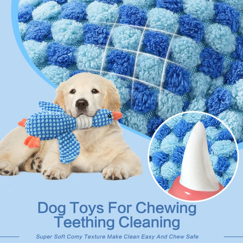 Plush Goose Dog Toy - Chew  Squeak Toy for Small to Large Dogs and Cats