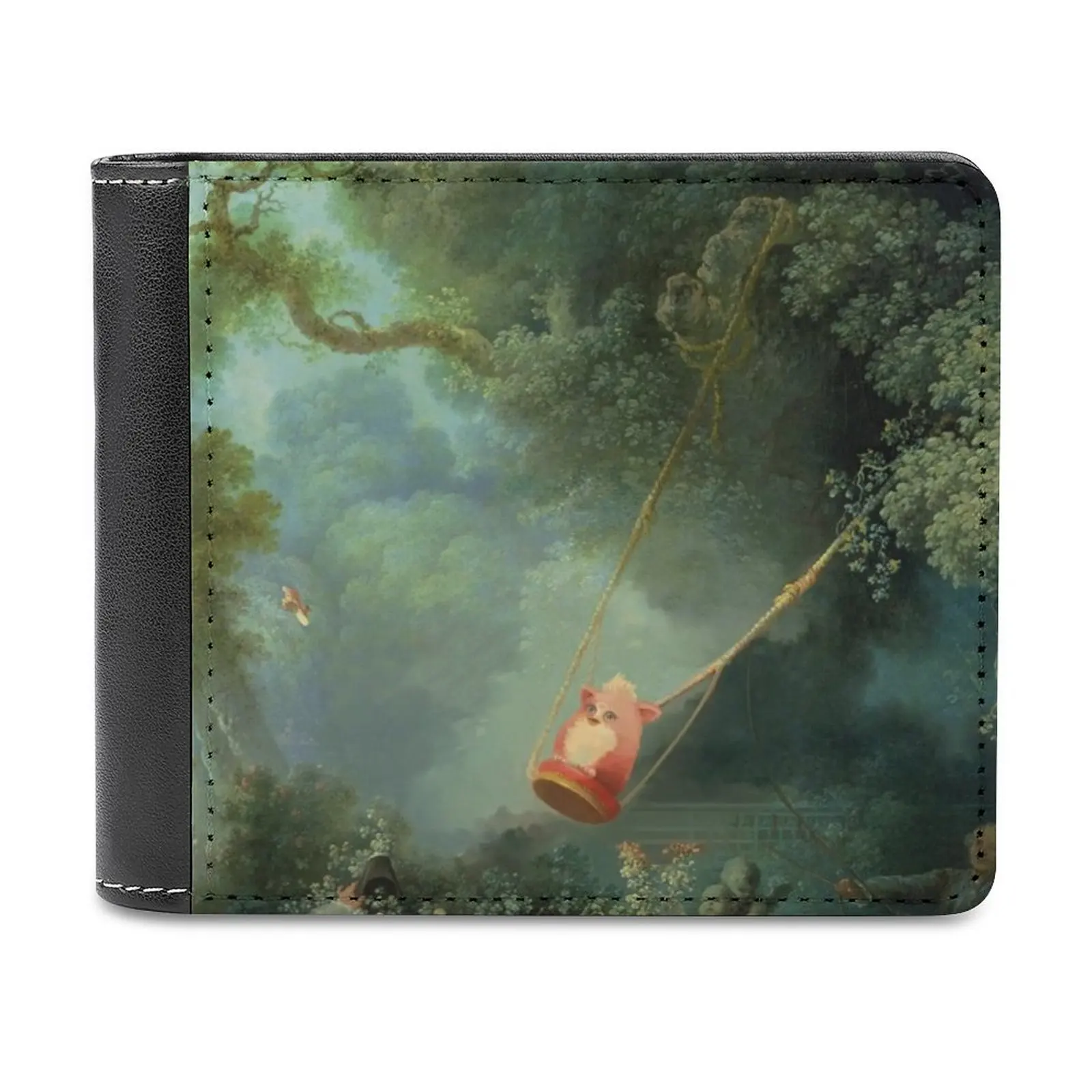 Portafoglio In Pelle Da Uomo Swing-Furby Edition Portafoglio In Pelle Portafoglio Di Lusso Portafoglio Per Carte Uomo Donna Furby Swing Maledito Class