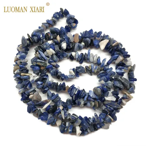 3-5MM 천연 석재 비즈 불규칙한 Lapis Lazuli Agates 크리스탈 Amazonite 호랑이 눈 보석 만들기 Diy 여성 팔찌 매력 3