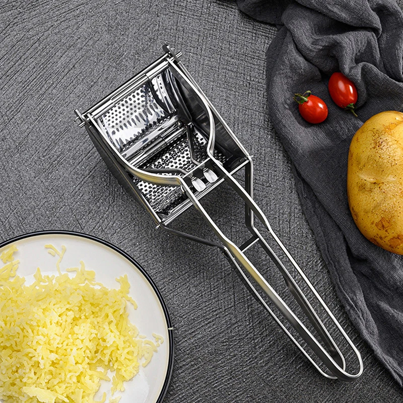 Mashed Potatoes Masher Heavy Duty Stainless Steel Potato Masher and Ricer for Puree Gnocchi Fruit Juicer