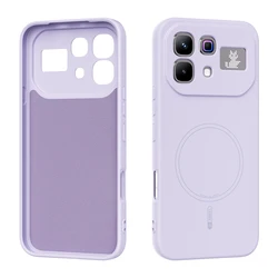 Ultra - Durable Fashion Liquid Silicone Magnetic Case - Shockproof and Skin - Friendly Cover for Infinix Note 60 (Purple)