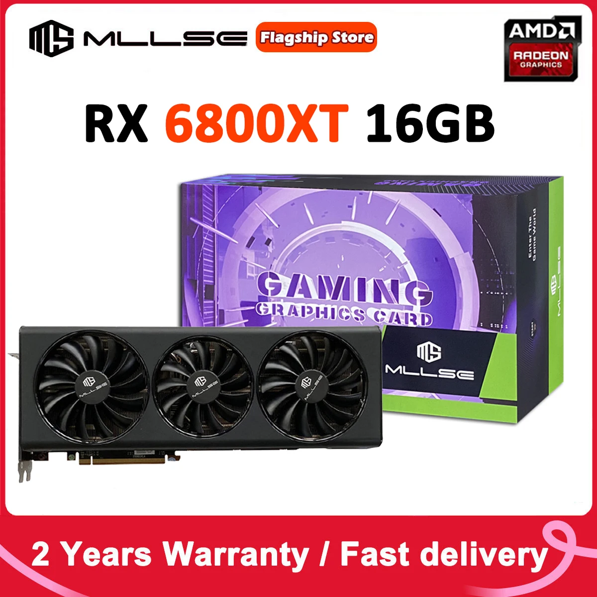 LUCBIT RX 6800XT 16GB New Original Graphics Card RX 6800 Xt Computer 256bit  8+8Pin Better Than RTX 3080 TI Gaming GPU - AliExpress