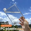 500ml Outdoor Square Water Bottle High Temperature Resistant Flat Water Cup Transparent Portable