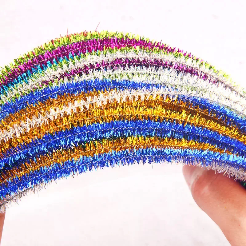 Colorful Chenille Stem 100Pcs 15 Colors Chenille Pipe Cleaner Stems For Kids Tools DIY Crafts And Projects(6 mm x 12 inch)