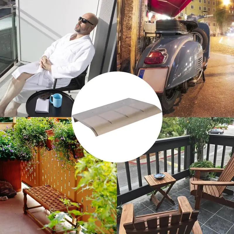 Window Awning Window Awning Front Door Canopy Durable Transparent Roof Window Awning Cover Outdoor Cover For Outdoor Balcony