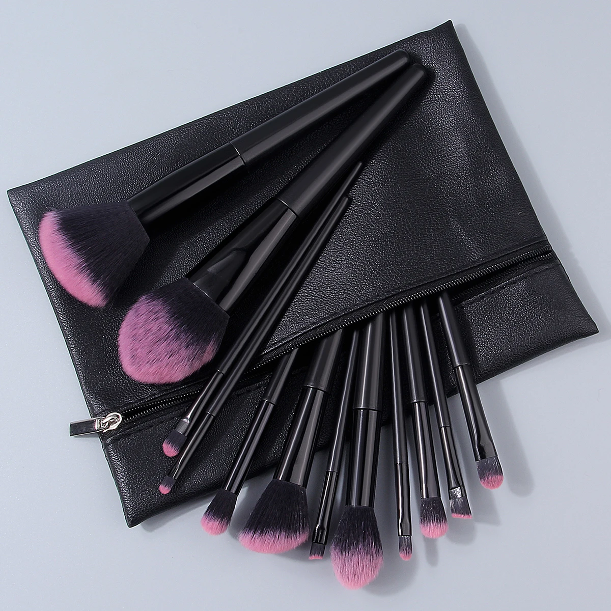 12PCS/13PCS/17PCS 다목적 메이크업 브러쉬 세트 & 고탄성 메이크업 스펀지 에그 파우더 퍼프 & 지퍼 보관 가방