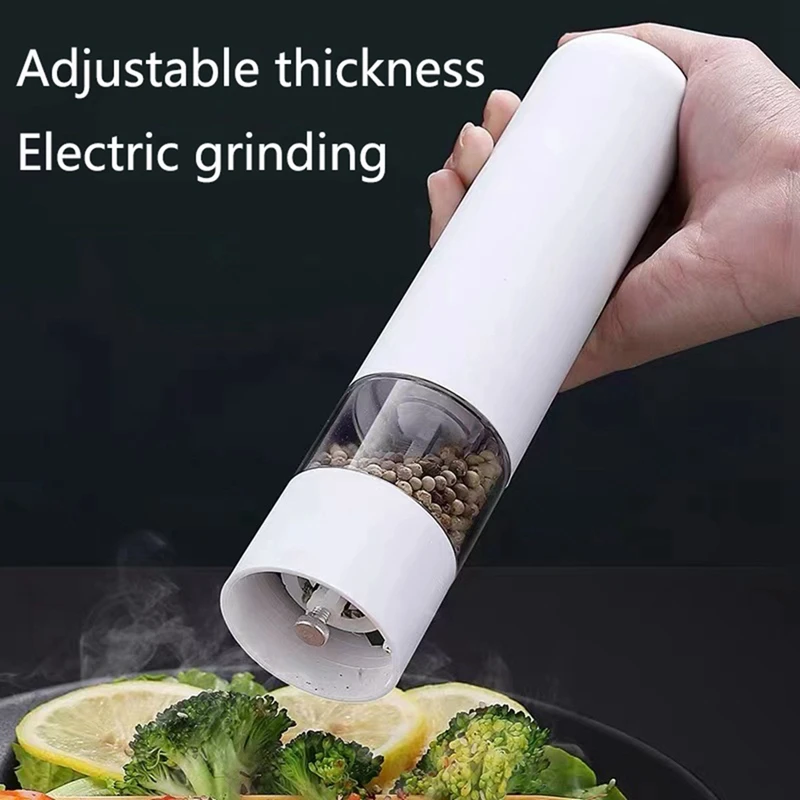 

Salt Pepper Grinder Electric Spice Flour Mill Grinder Adjustable Coarseness Kitchen BBQ Tools Seasoning Tools Easy To Use