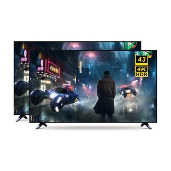 High end customized TV STLF ZJWWholesale Narrow Screen TV 43 Inch Smart LED Android Television Support Various Software