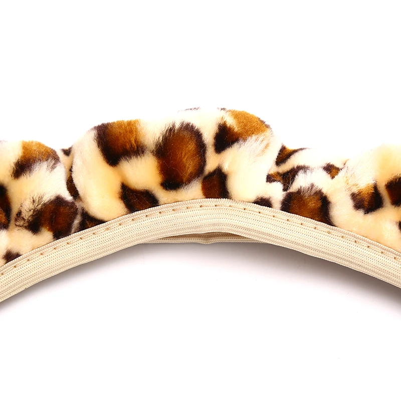 3 Teile/satz Mode Leopard Gedruckt Lenkrad Abdeckung Hand Brems Getriebe Schutzkappe für Auto Auto Zubehör – Detail 7