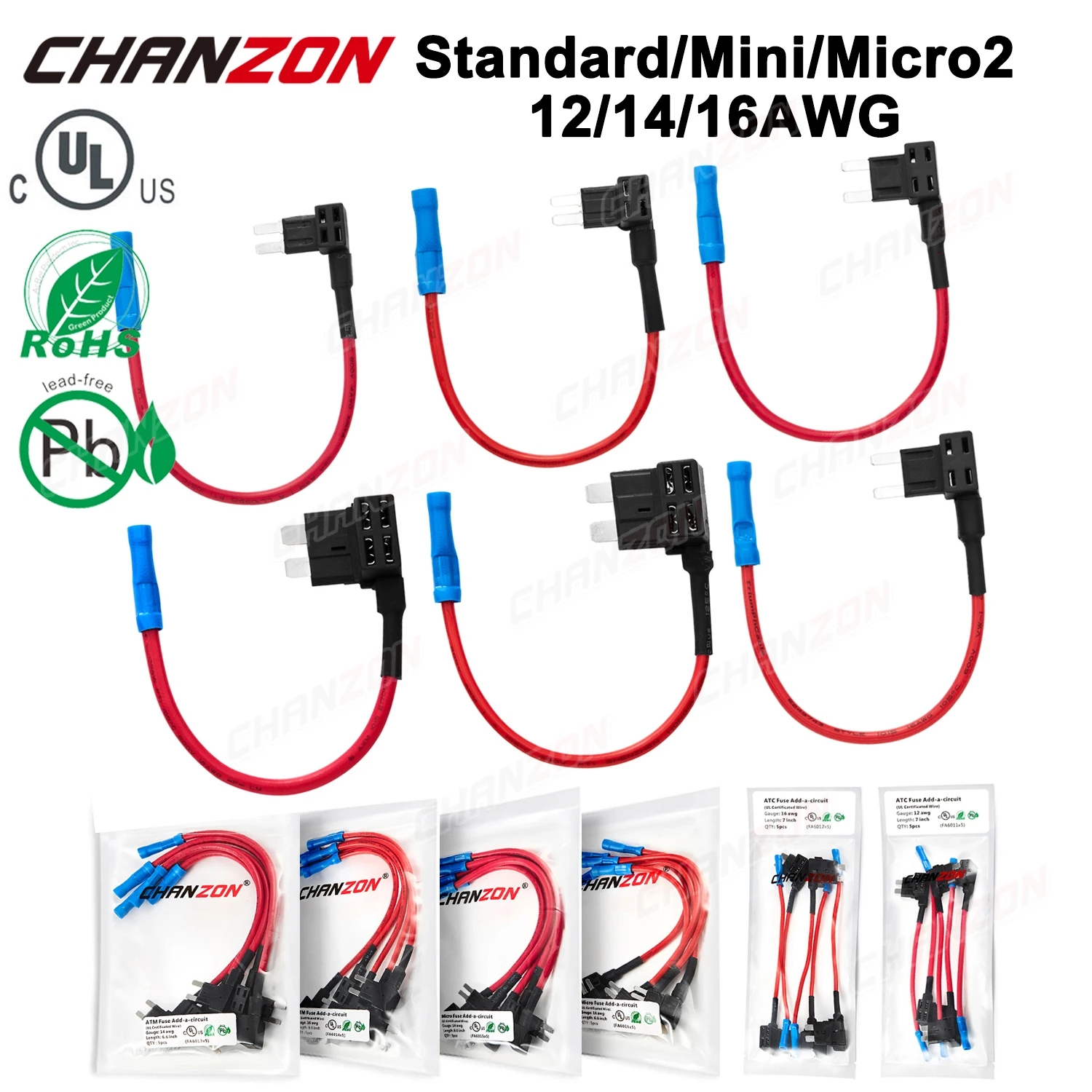 Gebildet 4pcs 12V 24V Add-A-Circuit Porte-fusible Icro 2, Adaptateur Lae Porte-fusible, Avec