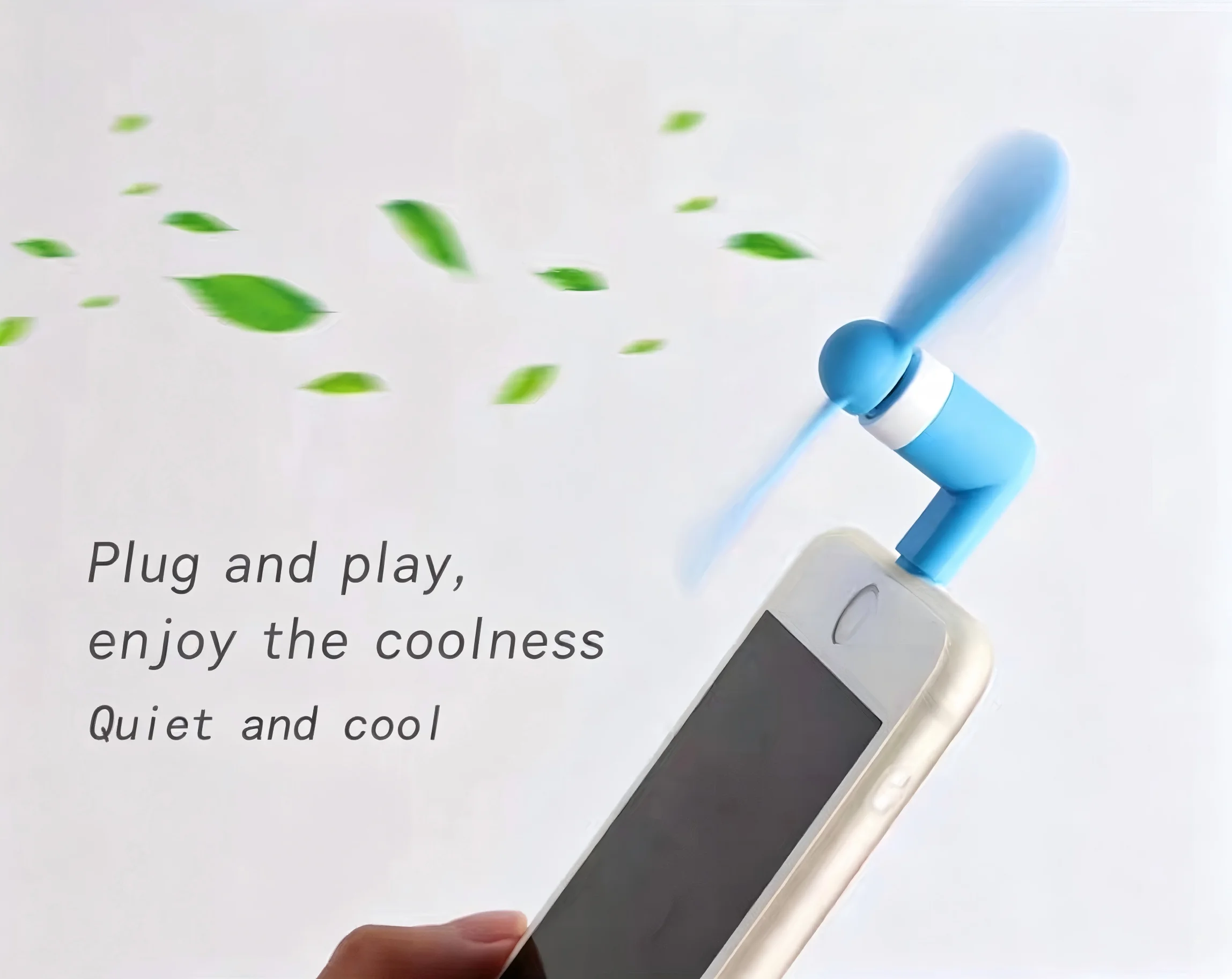 Colorful Mini Portable Phone Fan with Multiple Shades