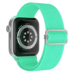 Bohemian Elastic Nylon Watch Band Strap - 49mm - 42mm - 44mm - 45mm (Spearmint 53)