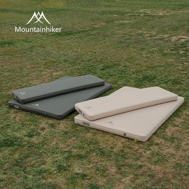 מזרנים עצמיים לאדם יחיד או כפול MOUNTAINHIKER, מזרנים מתקפלים קומפקטיים בעובי 10 סמ, מזרנים לטיולים ושינה, מזרנים אוויריים לרצפה 1