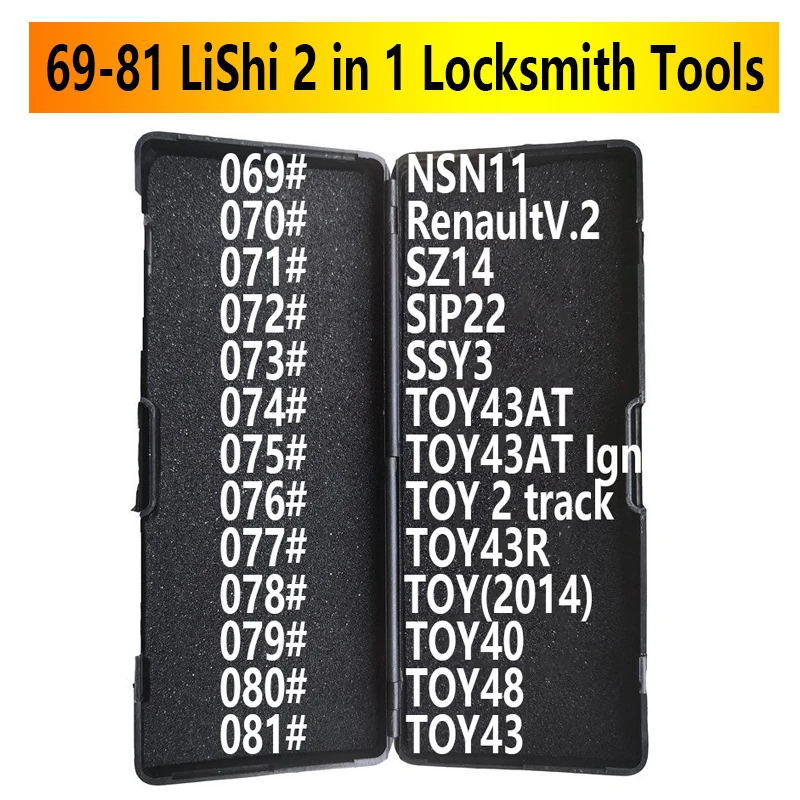 69-81 LiShi 2 in 1 NSN11 SZ14 SIP22 SSY3 TOY43AT TOY2Track TOY43R TOY(2014) TOY40 TOY48 TOY43 Locksmith Tools For All Types