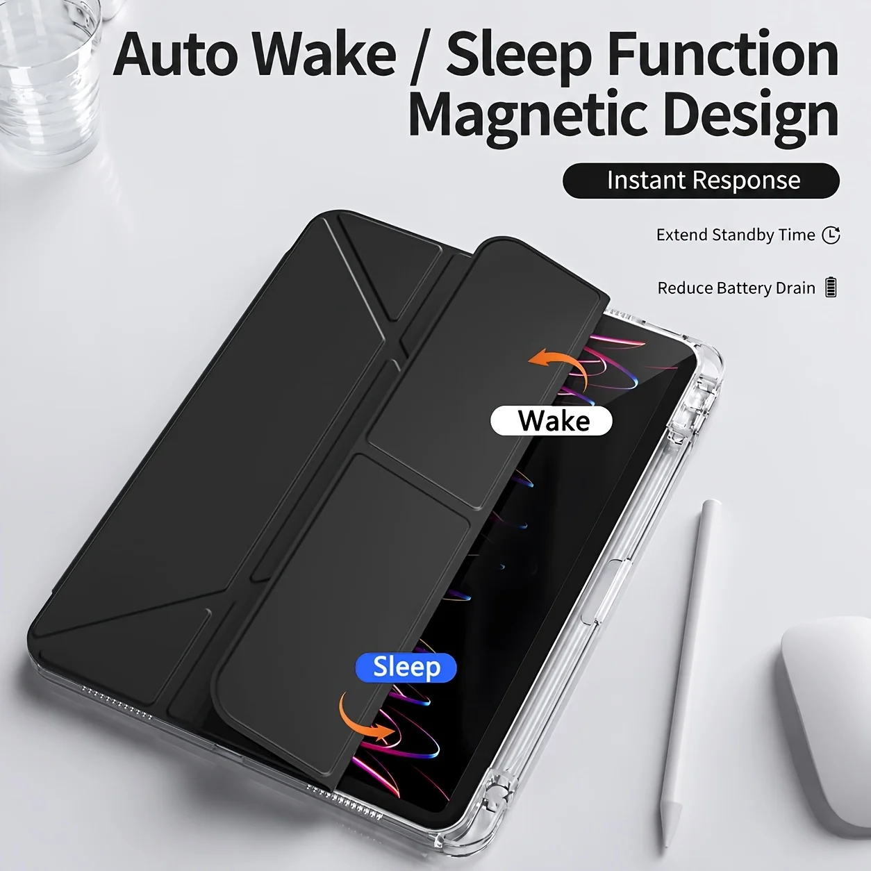 Universal Smart Cover Tablet Case - Enhanced Protection for Various Sizes and Generations