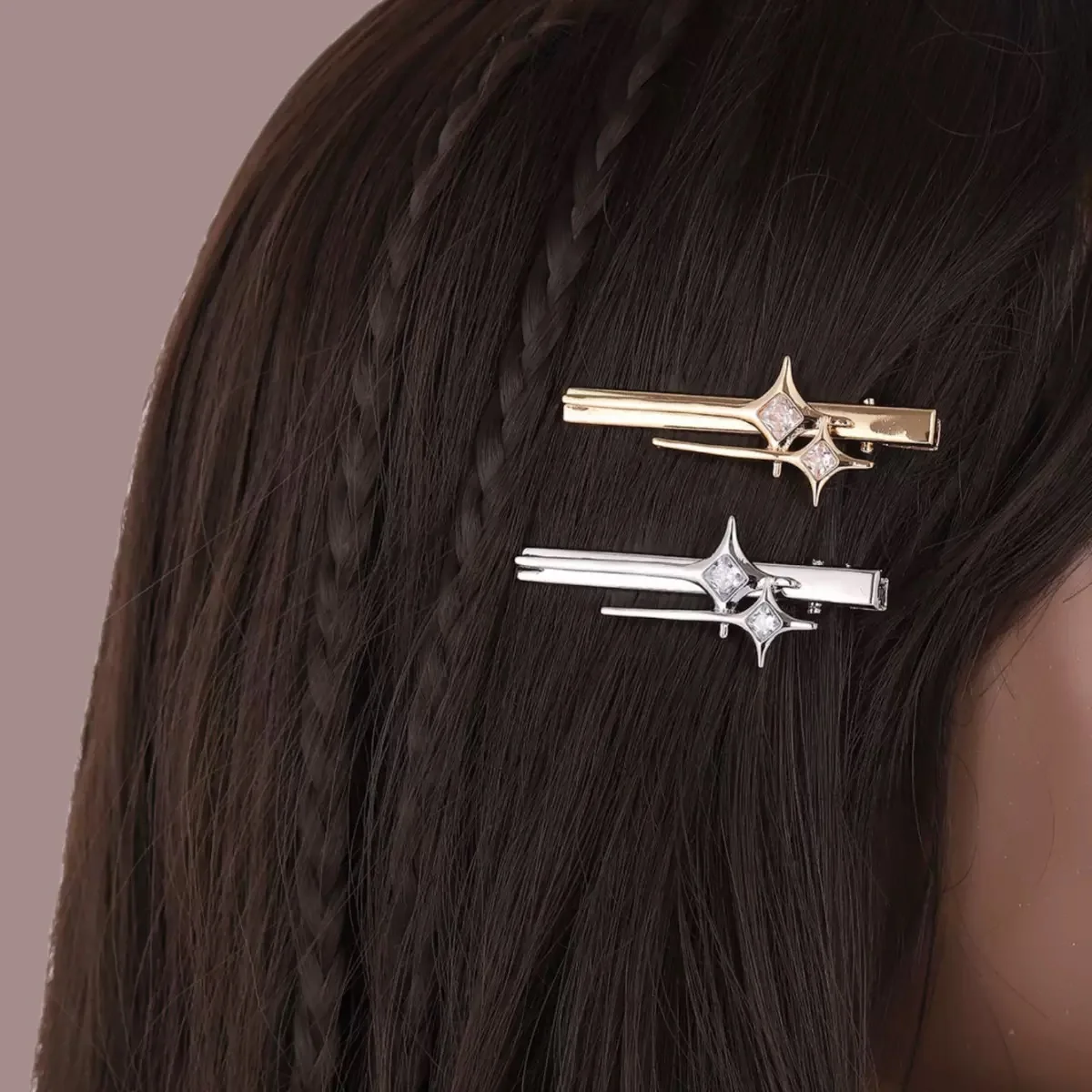 Persönlichkeit Sweet Cool Spice Girl y2k Sterne Haarspange Nischenrand Clip ins kühlen Wind alle Haarschmuck Advanced Sense Pony cl