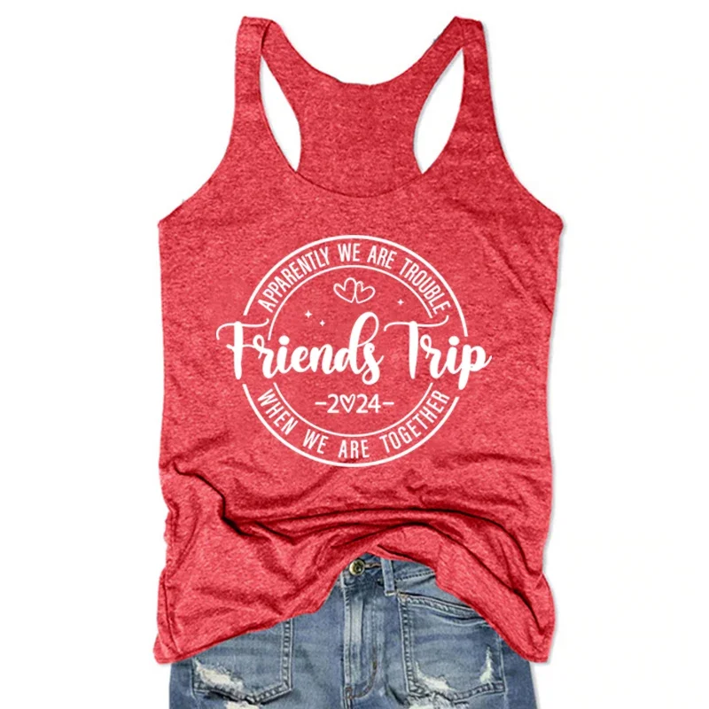 

Friends Trip 2024 Tank Top Friends Girls Trip Tops Best Friends Gifts Girls Weekend Women Clothing Gothic Cute Tops m