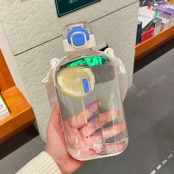 Square Transparent Sports Bottle 2