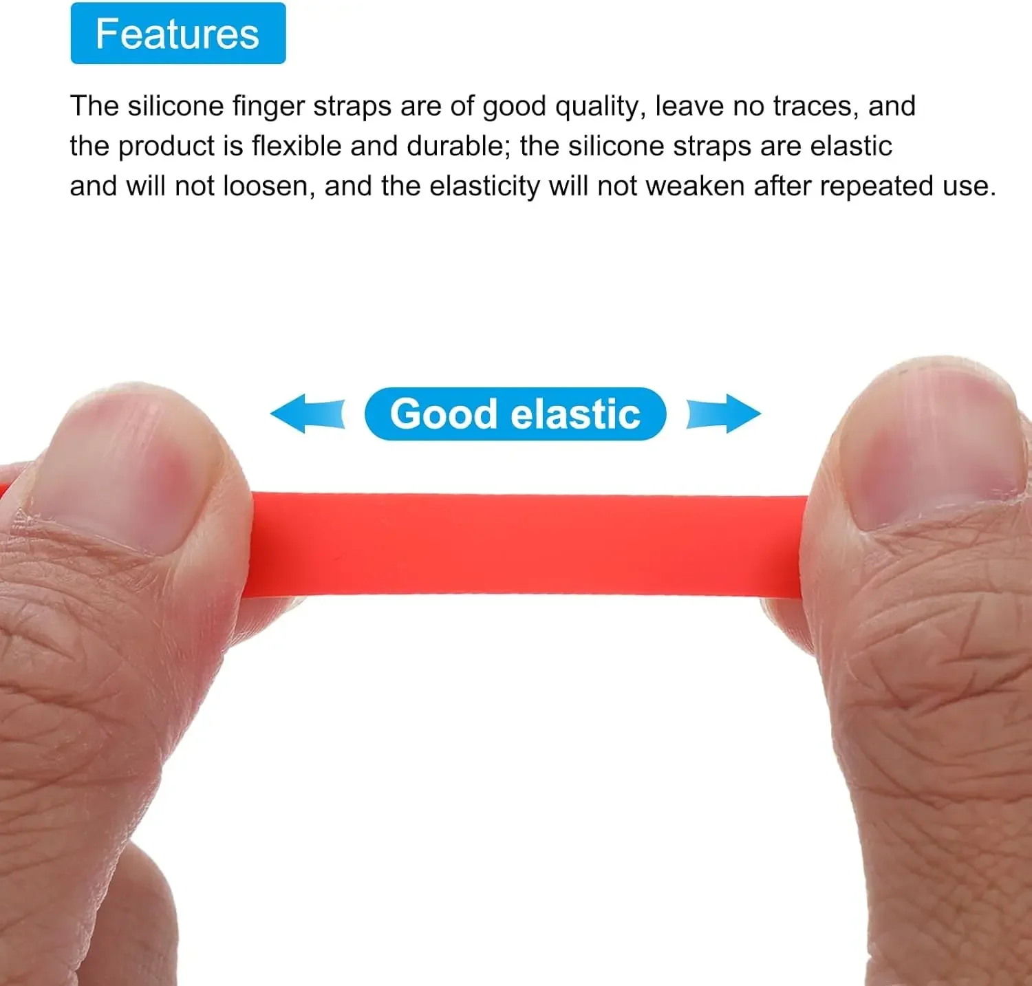 Universal Anti-Lost Silicone Phone Grip Strap with Detachable Loop Holder