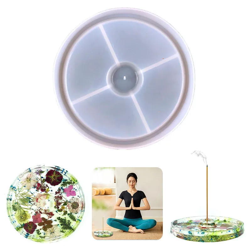 Incense Stick Holder Tray Crystal Epoxy Resin Mold Incense Sticks Ashes