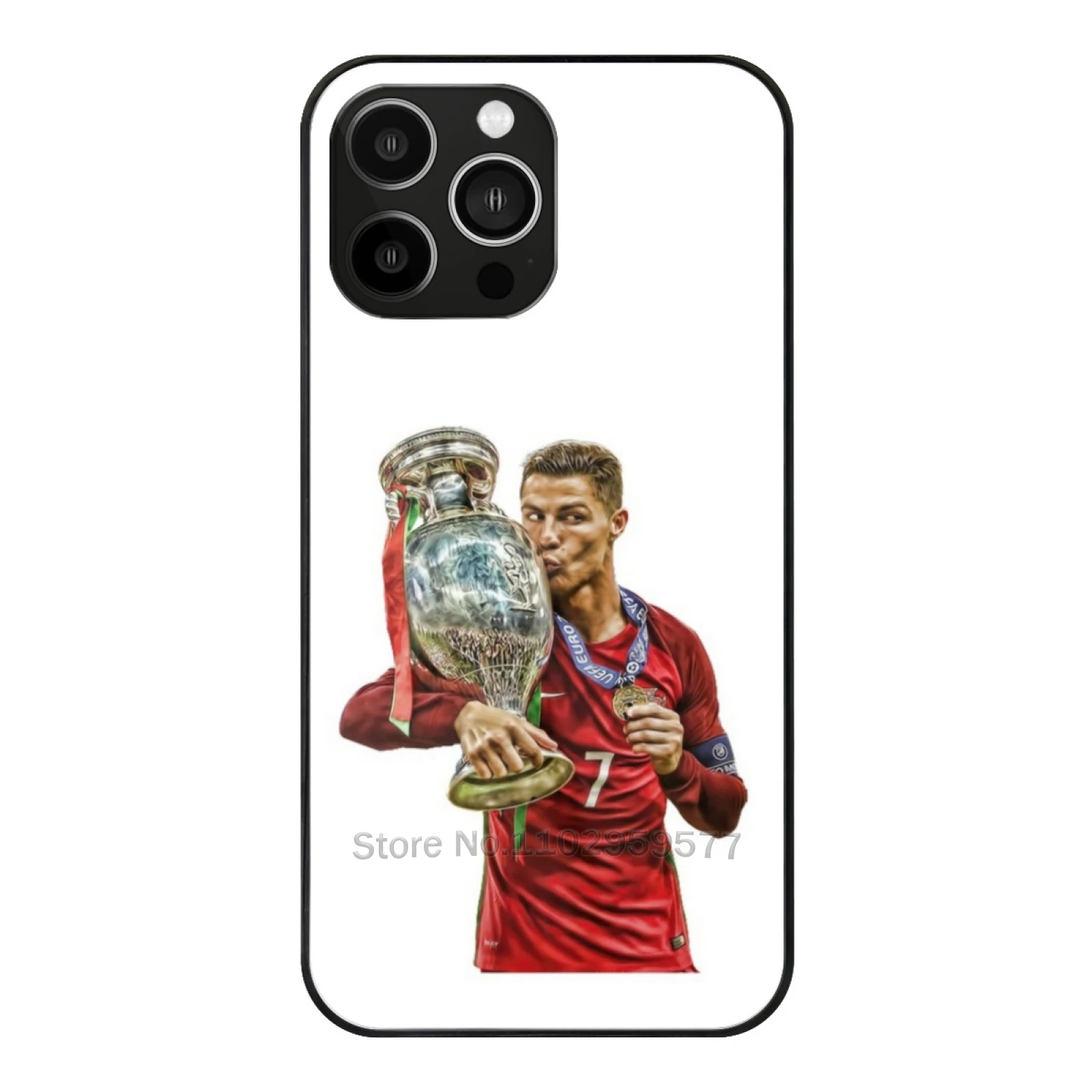 

Pourtgal Glass Case For Iphone 15 14 11 12 13 Pro Max X Xs Xr 6S 7 8 Plus Soft Edge Calma Sport Soccer Hala Football