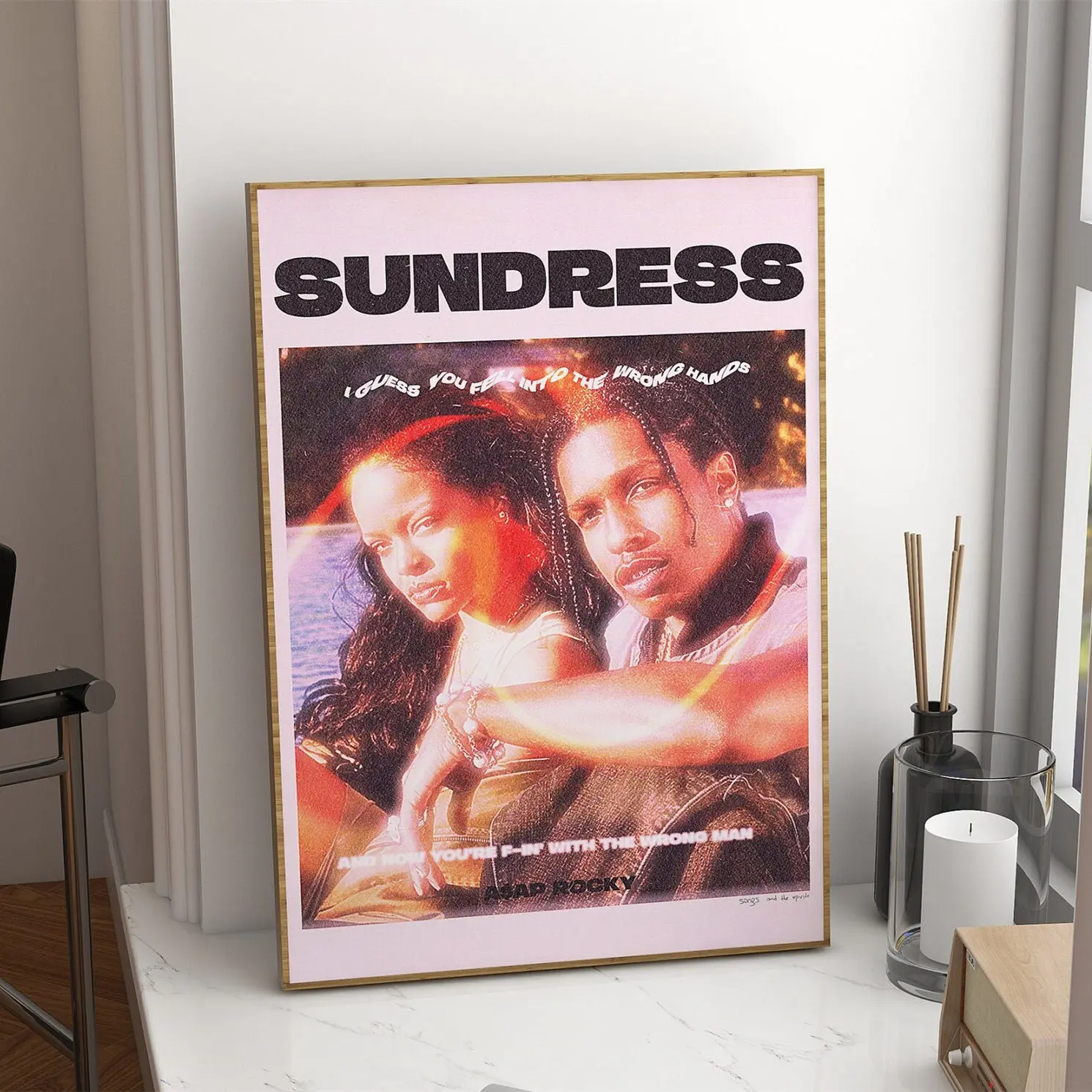 MusicAlbumSundressAsapRockyHipHopRetro80sPosterPrintPosters