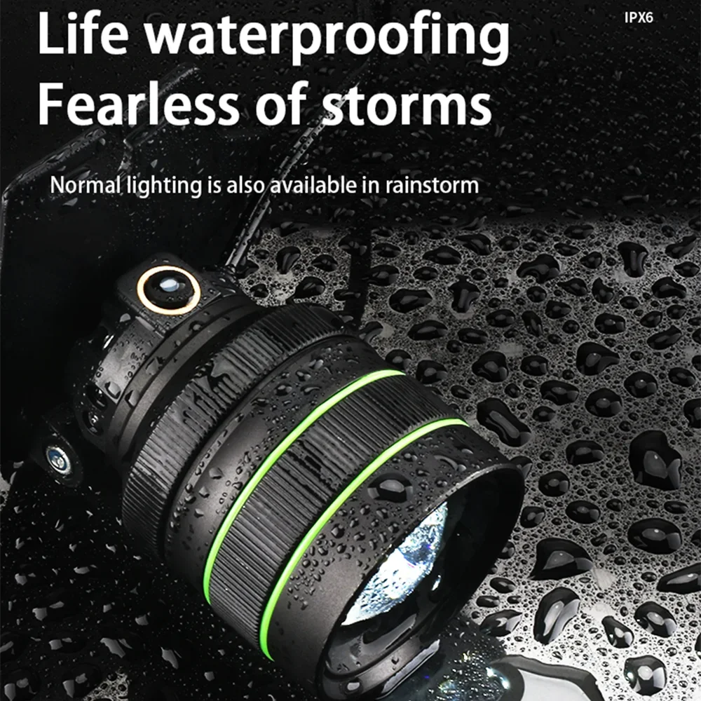 مصباح أمامي LED XHP360 فائق السطوع وعالي الطاقة، م...