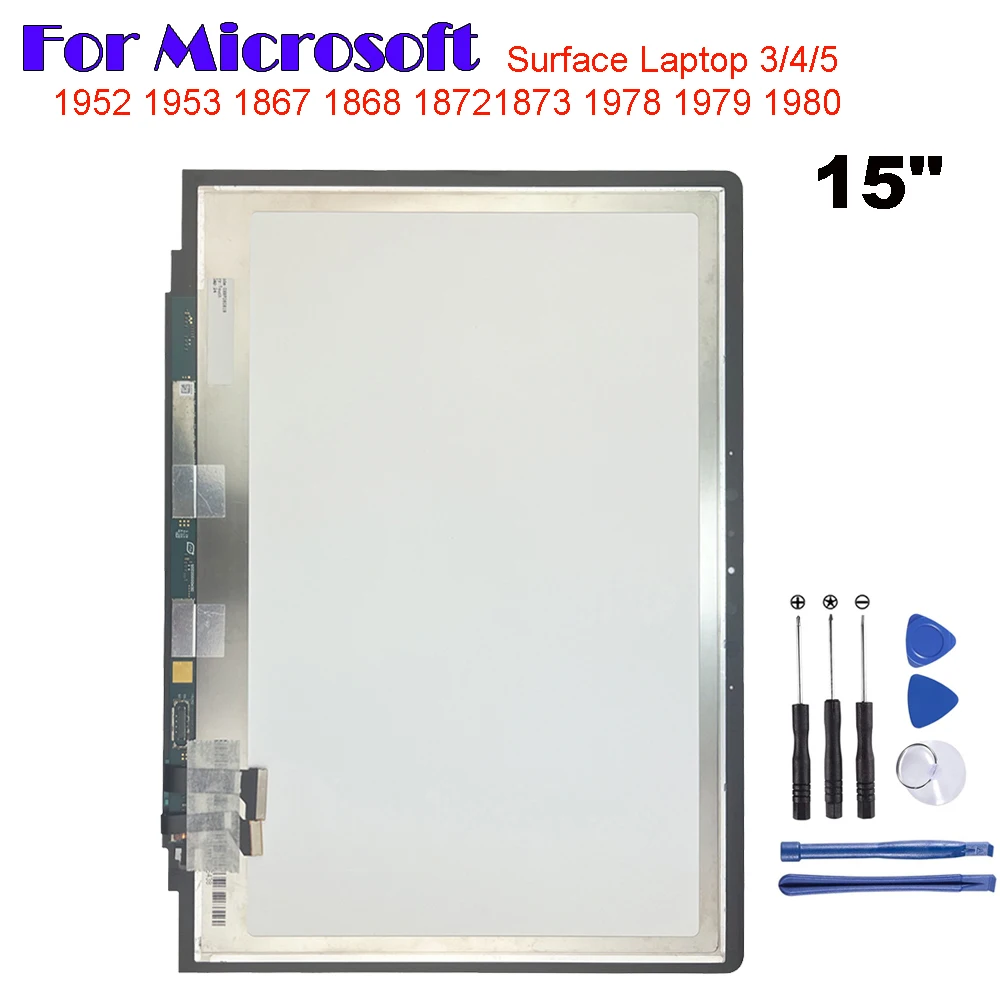 Originale Per Microsoft Surface Laptop 3 4 5 15 "1867 1868 1873 1980 Display Lcd Touch Screen Digitizer Glass Assembly Repair