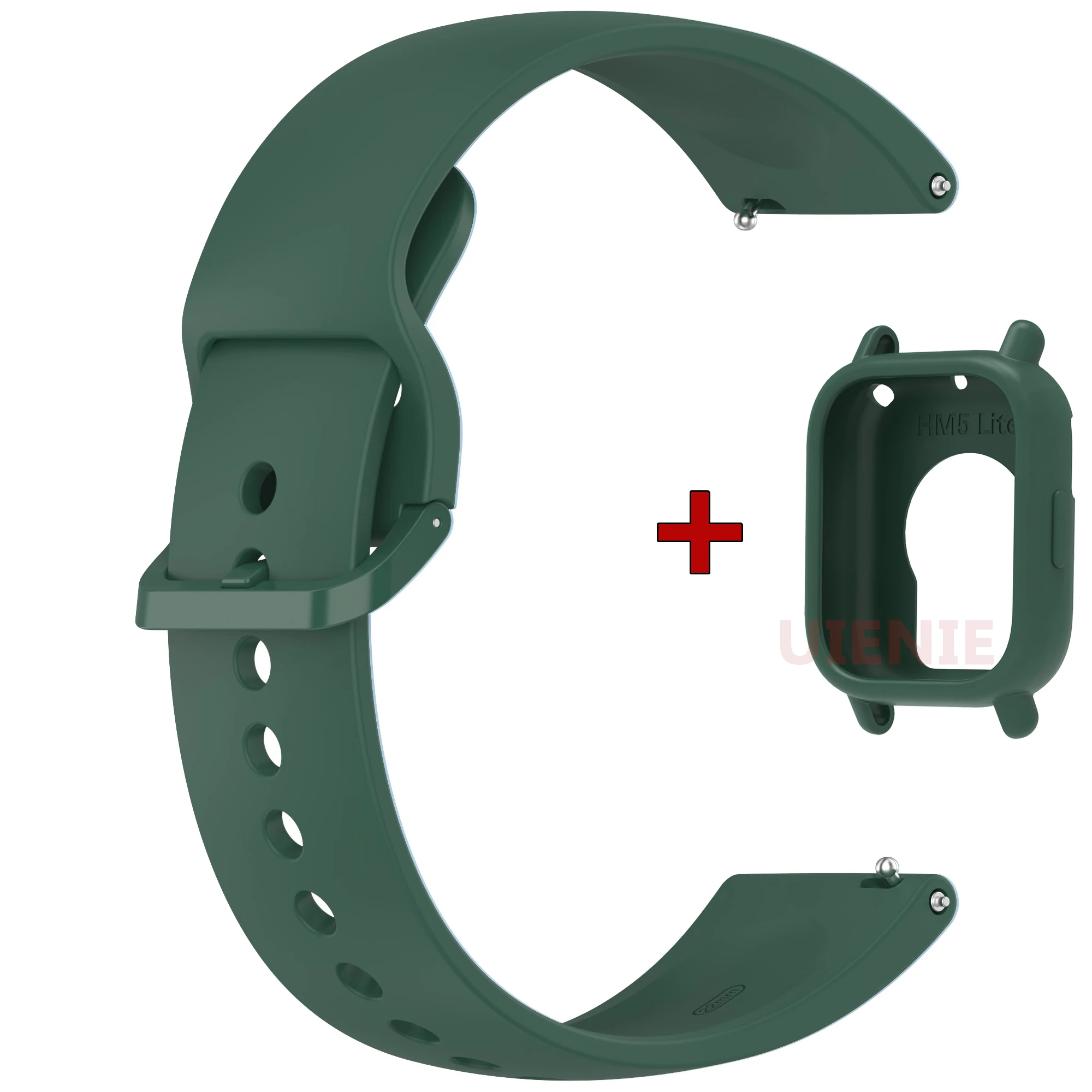 Silicone Sport Watchband with Case