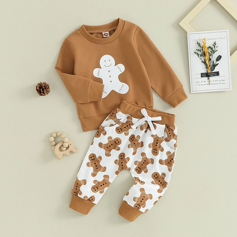 Sets for babies and children with Santa Claus print, long-sleeved hoodie and striped pants 16 Sd7e128dfd59f4ebf8a72b6aa9ceacff3S