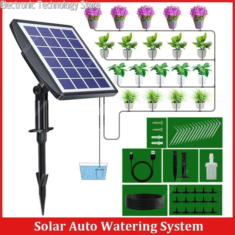 Solar Irrigation Solar Auto Watering System Solar Powered Automatic ...