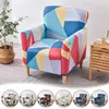 Floral Stretch Chair Cover Sofa Single Armchair Slipcover Highbackrest Protect Living Room Furniture Protector Home Decoration 2