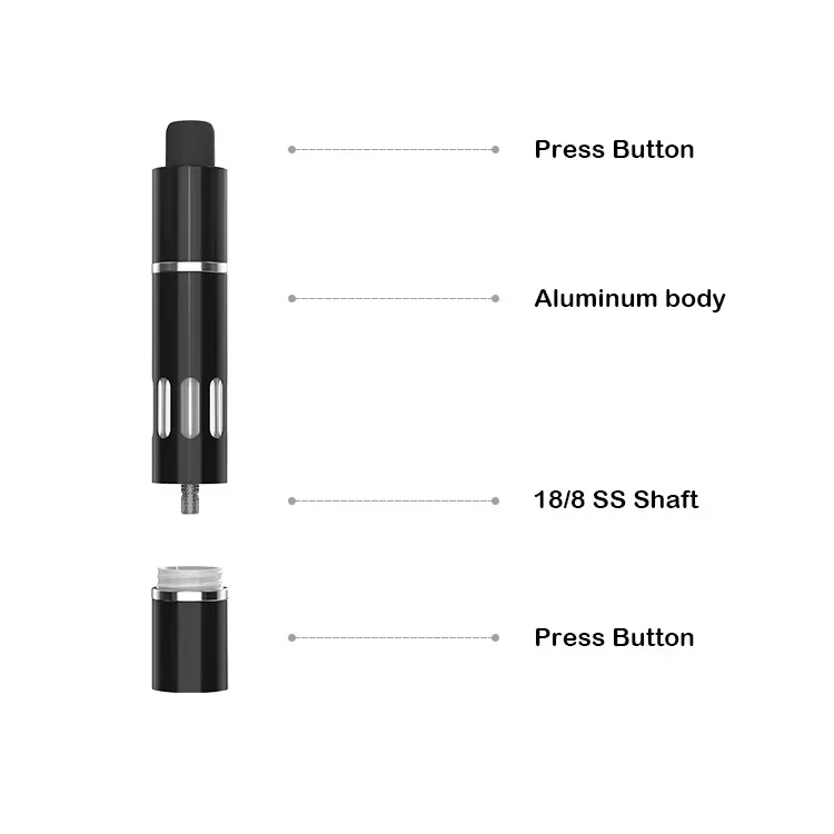 Practical Thumb Push Button Pepper Grinder Aluminum Alloy Tool Salt Sea Press Spices External Grinding Spring Steel Mill