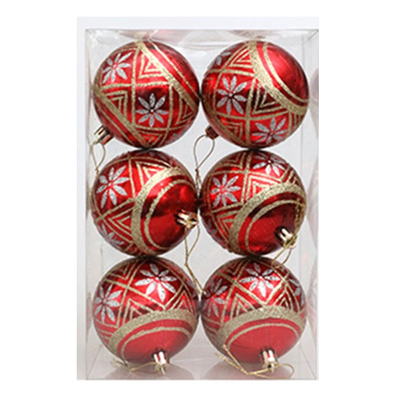 thumbnail image 1 of Bolas de Navidad Bolas de Navidad 6 Piezas 6cm Aniversarios Cumpleaños Decoraciones Navideñas Fiestas de Luz Plástico Bodas 8CM, 1 of 4