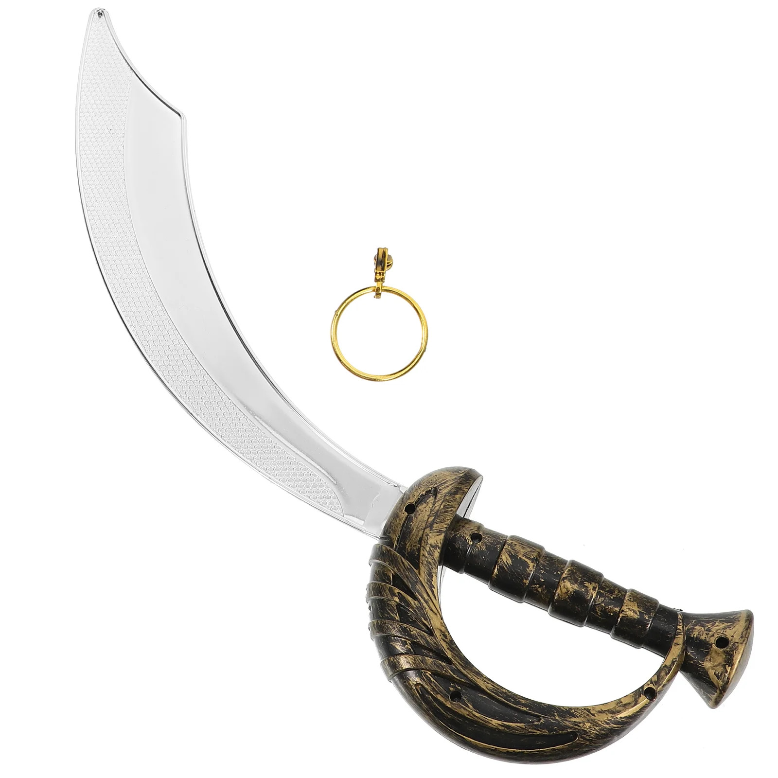 Pirate Playset Cosplay Accessories Swords Prop Toy Plastic For Party Hoop Earring Festival