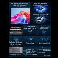 Ordinateur portable BMAX X15 Power 15,6 pouces, 16 Go de RAM, 512 Go SSD, processeur Intel Core i3-8109U, Windows 11, écran IPS 1920*1080, HDMI, Wifi, USB. 6