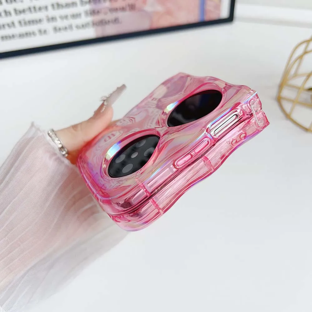 Aurora Colorful Meteorite Pattern Shockproof Anti-Slip Translucent Soft Case