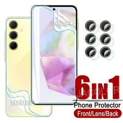 6 - in - 1 Gel Film Protection Kit with Hydrogel Screen, Back Cover & Camera Lens Protector - 6 IN 1 (For Samsung A05s)