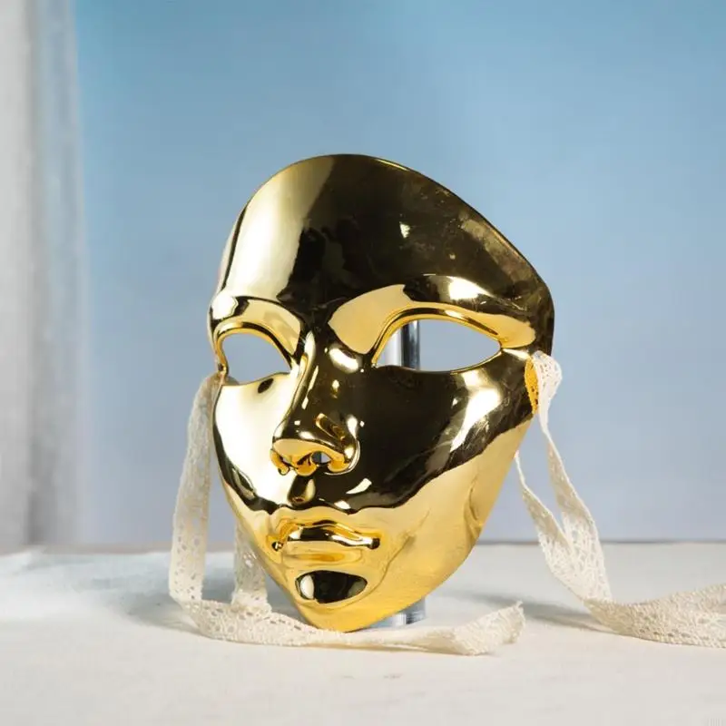 39BD Metallic Color Masquerade Maske Maskerade Kostümzubehör für Frauen Männer – Detail 9