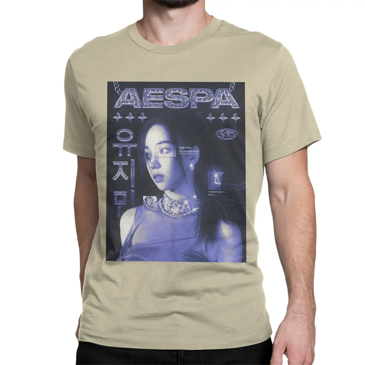 thumbnail image 1 of Camisetas Aespaed Karina para hombre y mujer, de algodón, novedosas, de manga corta y cuello redondo, clásicas., 1 of 7