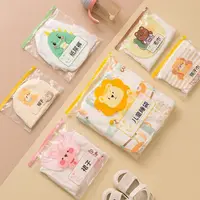 Cartoon Space Saving Storage Bag Transparent Thickened Packaging Bag Elephant Giraffe Zipper Bag Kindergarten 1