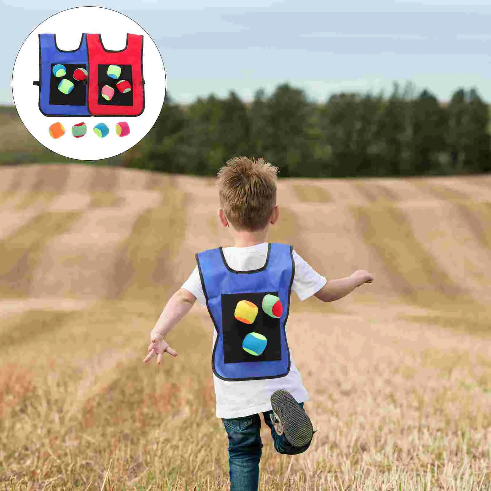 12 Pcs Children Outdoor Games Balls for Kids Catch Toss Vests Sticky Toys Toddler 4