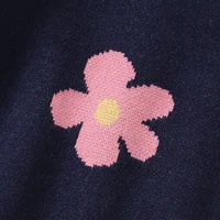 Baby Sweaters Dress Long Sleeve Autumn Infant Girls Skirt Knitted Newbron Children Clothing Fashion Ruffles Cute Cartoon Florals 6