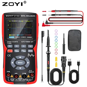 3In1 Digital Oscilloscope Multimeter Dual channel Real time sampling Signal Generator rate 48MSa s True