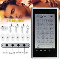 Electric Tens Muscle Stimulator 24 Mode Ems Acupuncture Face Body Massager Digital Therapy Herald Massage Tool Electrostimulator 1