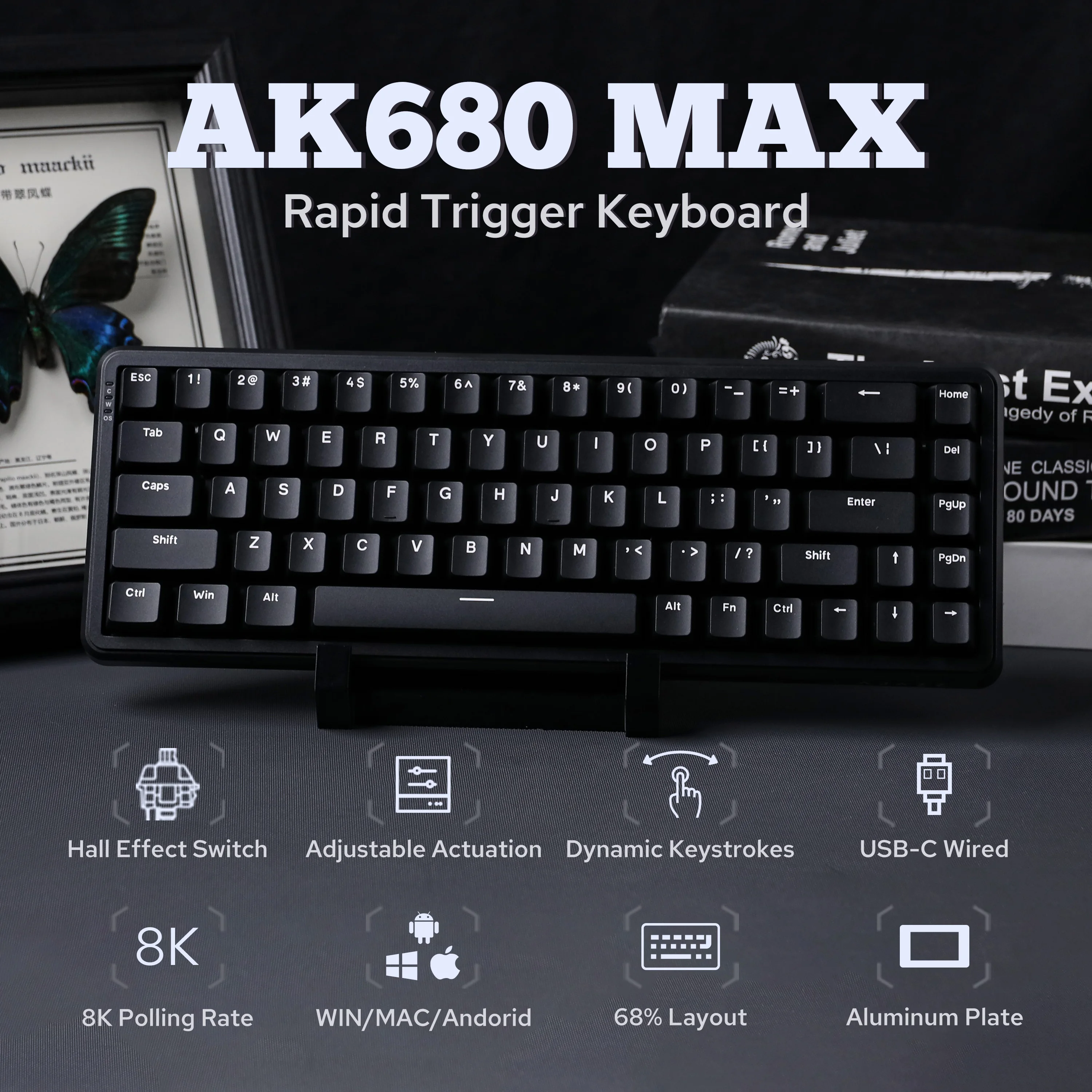 AJAZZ AK680 MAX Flagship Edition 68-Key Top Structure Wired